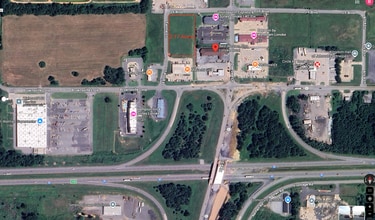 Fannie Lane, Lonoke, AR - VUE AÉRIENNE vue de carte