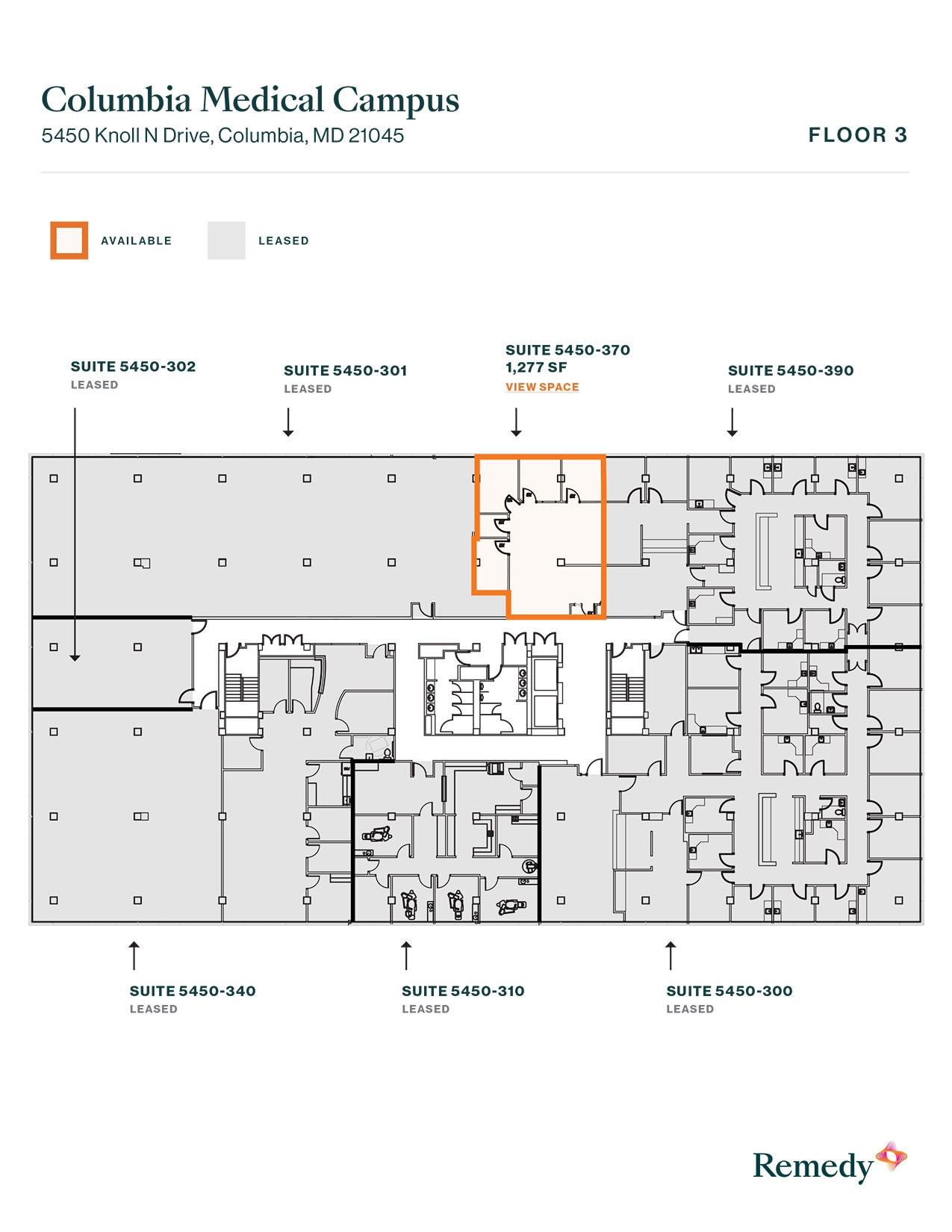 5450 Knoll North Dr, Columbia, MD à louer Plan d’étage– Image 1 sur 1