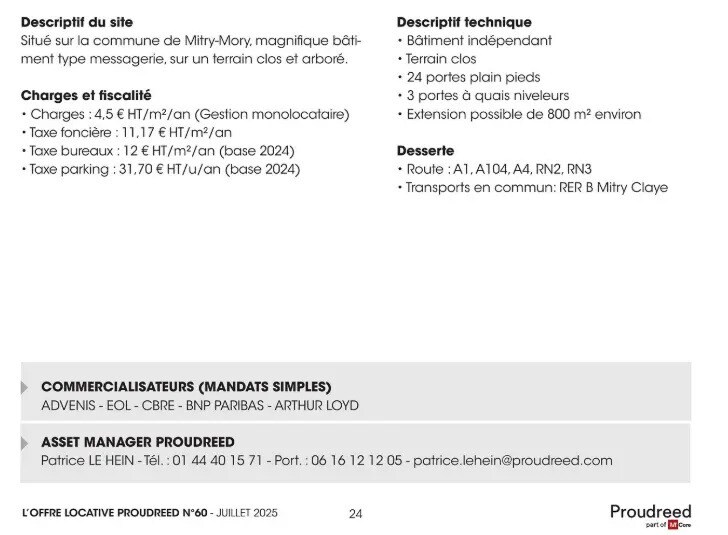 Local d’activités dans Mitry-Mory à louer - Photo de l’immeuble – Image 3 sur 8