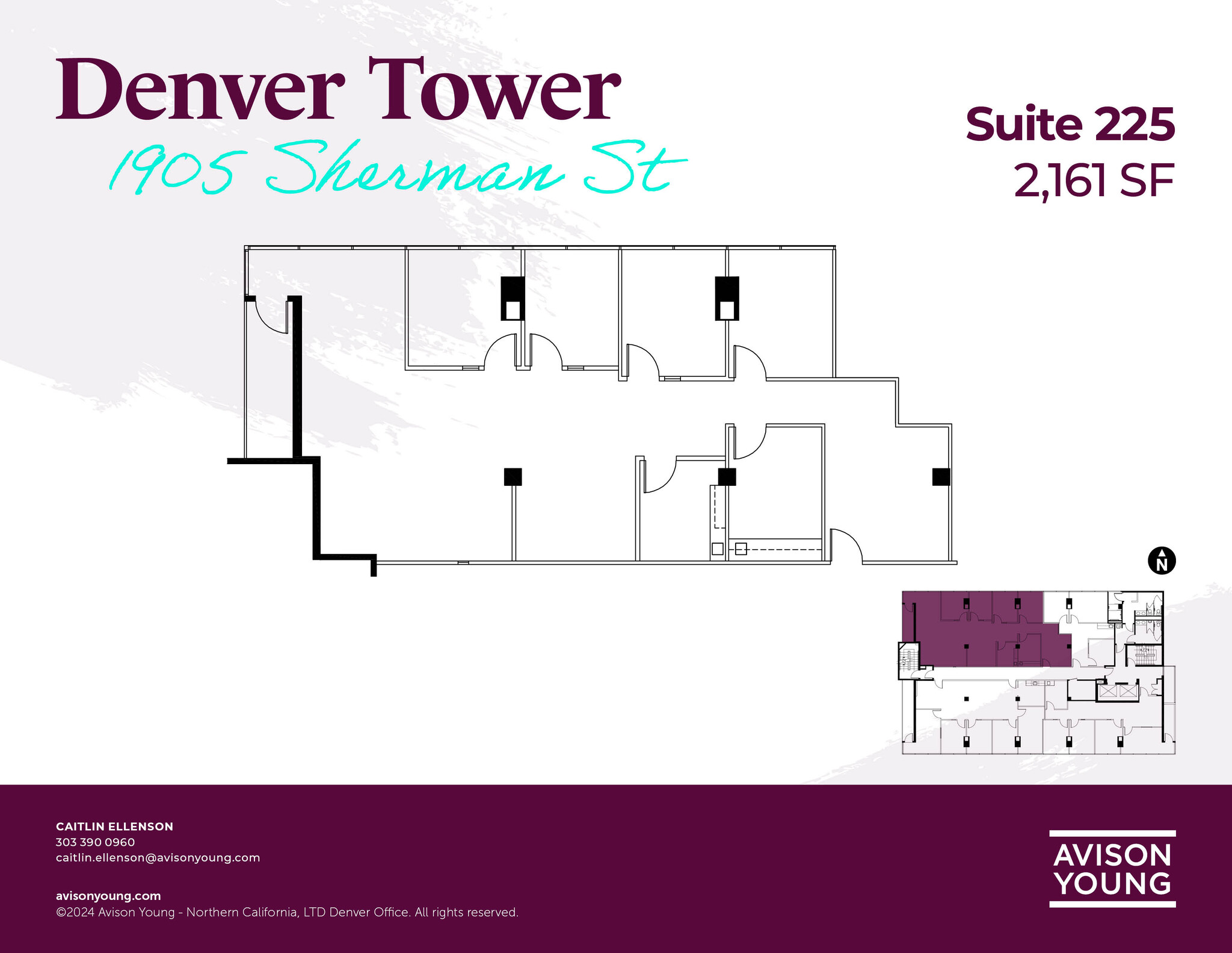 1905 Sherman St, Denver, CO à louer Plan d’étage– Image 1 sur 2