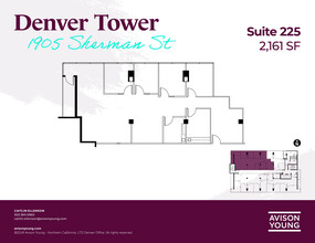 1905 Sherman St, Denver, CO à louer Plan d’étage– Image 1 sur 2