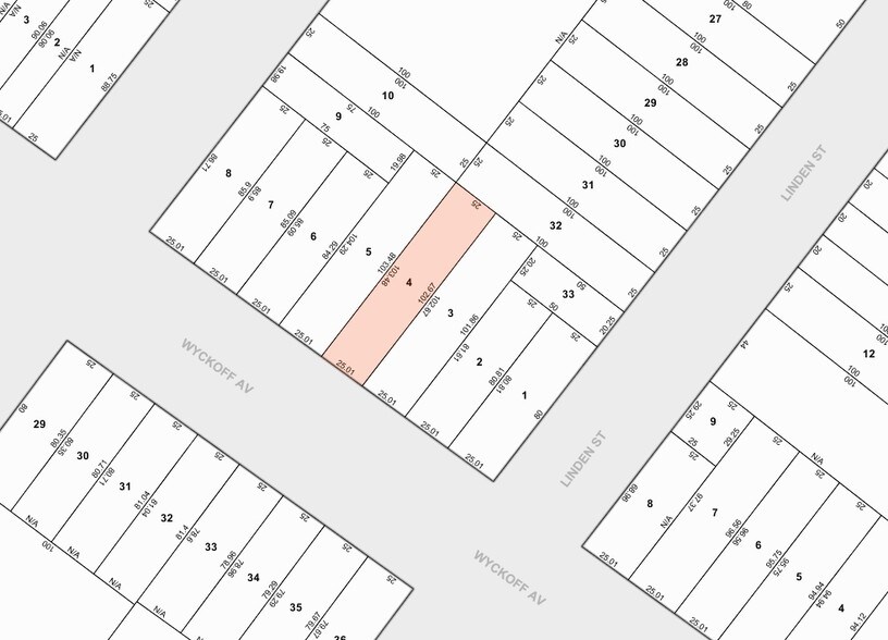 293 Wyckoff Ave, Brooklyn, NY à vendre - Plan cadastral – Image 3 sur 7
