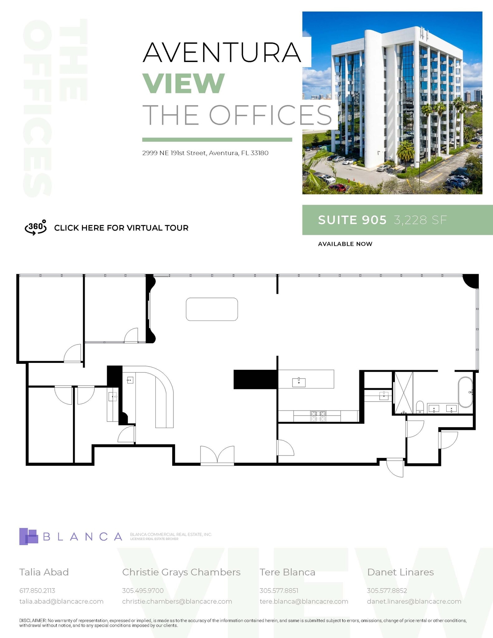 2999 NE 191st St, Aventura, FL à louer Plan d’étage– Image 1 sur 1