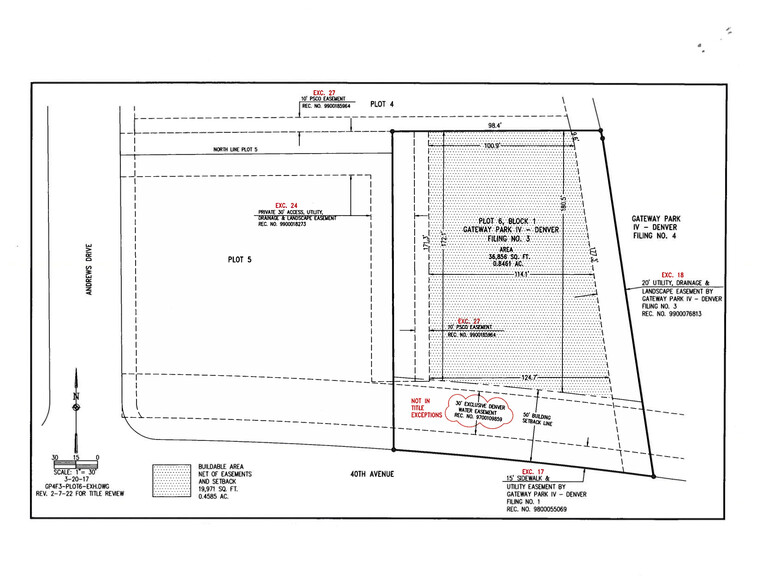 15535 E 40th Ave, Denver, CO à vendre - Plan de site – Image 3 sur 3