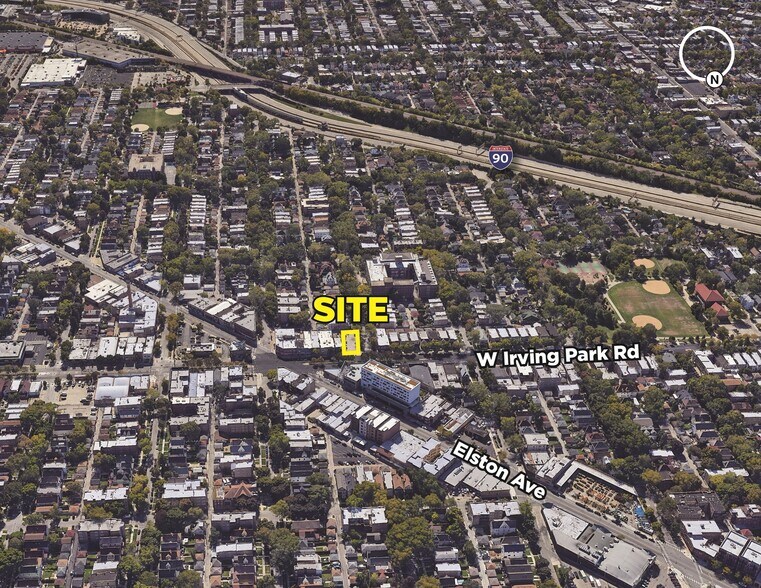 3659 W Irving Park Rd, Chicago, IL à vendre - Aérien – Image 2 sur 3