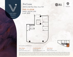 3030 Nowitzki Way, Dallas, TX à louer Plan d’étage– Image 1 sur 1