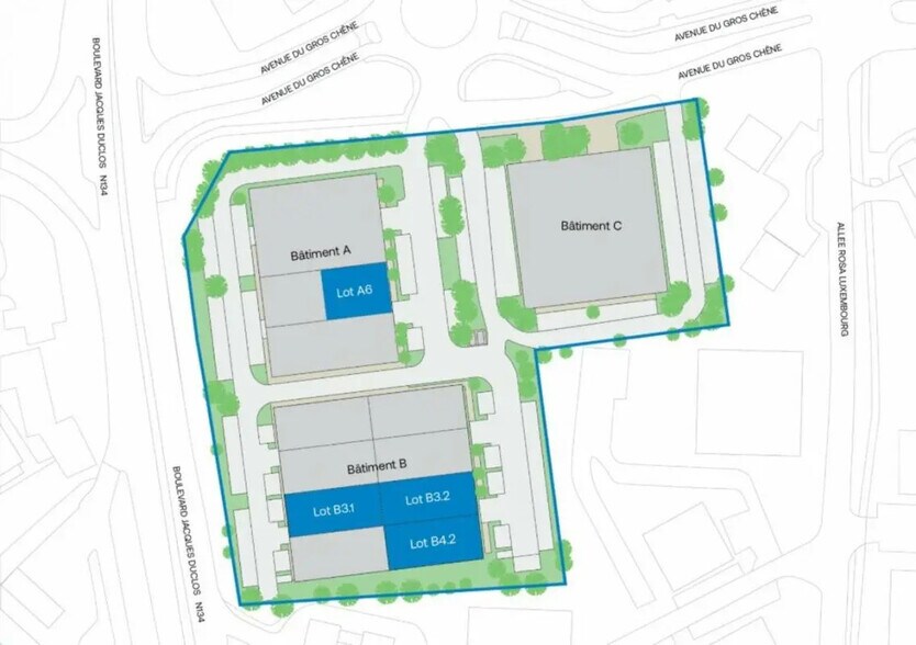 Local d’activités dans Éragny à louer - Plan d’étage – Image 3 sur 5