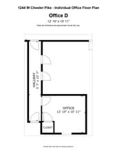 1244 West Chester Pike, West Chester, PA à louer Plan d’étage– Image 1 sur 7
