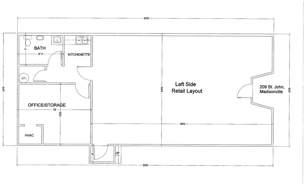 207-209 Saint John St, Madisonville, LA à vendre - Plan d’étage – Image 3 sur 3