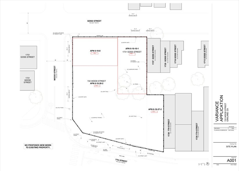 1731 Goss St, Oakland, CA à vendre - Plan de site – Image 1 sur 3