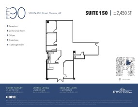 5090 N 40th St, Phoenix, AZ à louer Plan d’étage– Image 1 sur 1
