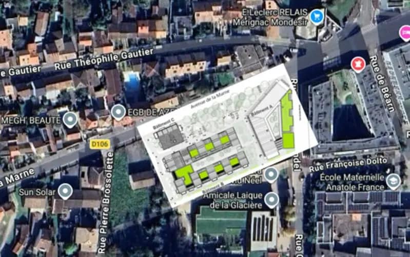 Local commercial dans Mérignac à vendre - Plan de site – Image 3 sur 13