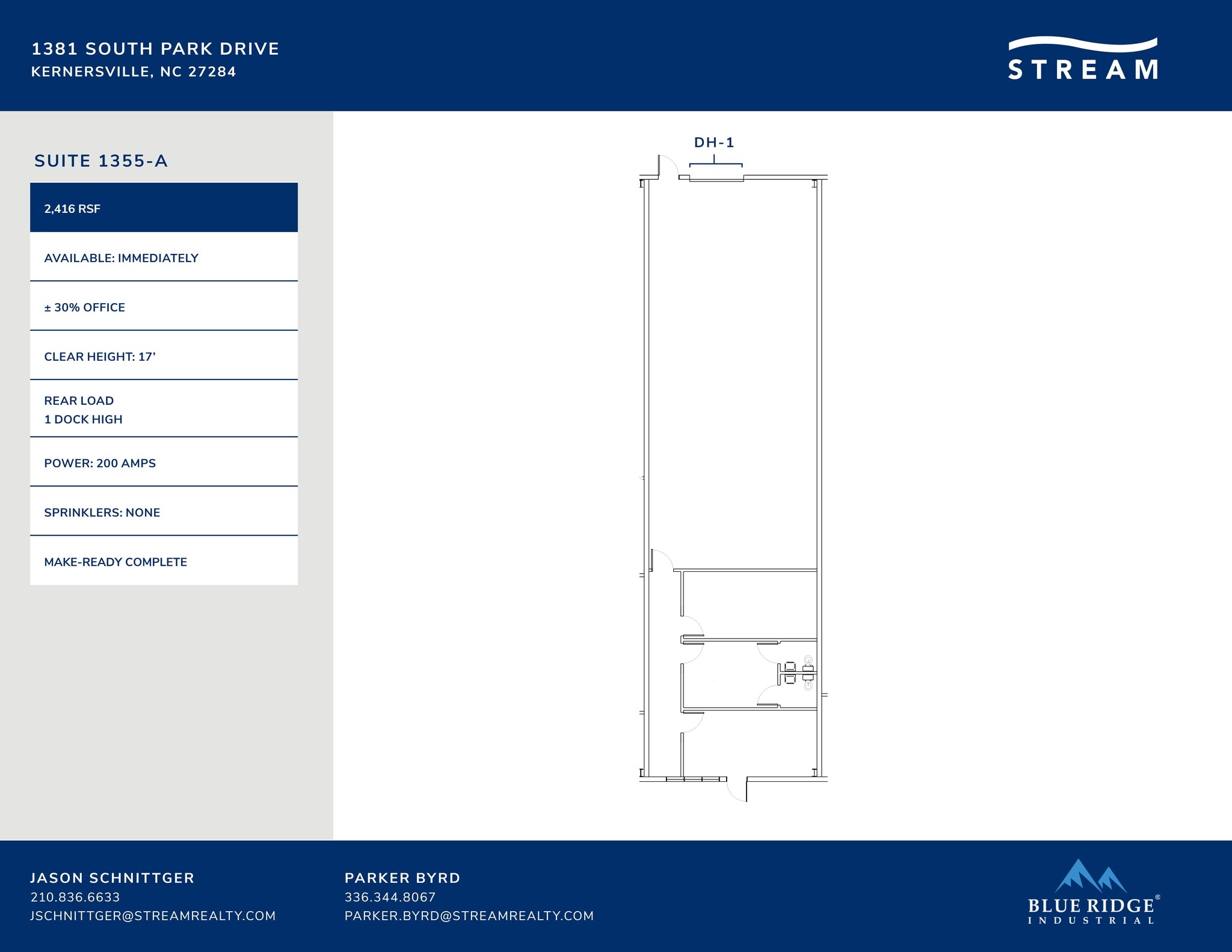 1381 South Park Dr, Kernersville, NC à louer Plan de site– Image 1 sur 1
