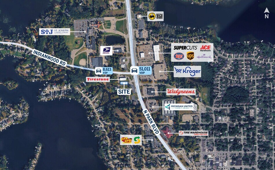 499 N Axford St, Lake Orion, MI à vendre - Aérien – Image 2 sur 4