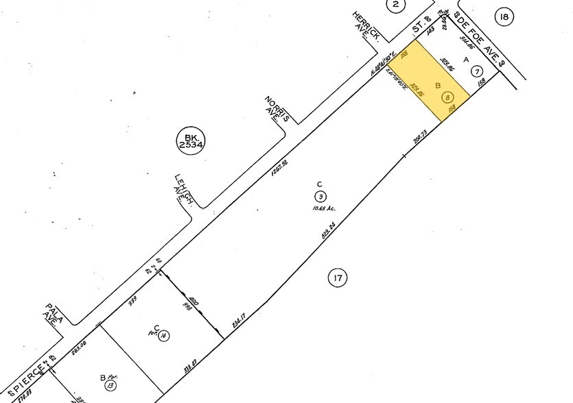 12780 Pierce St, Pacoima, CA à louer - Plan cadastral – Image 2 sur 8