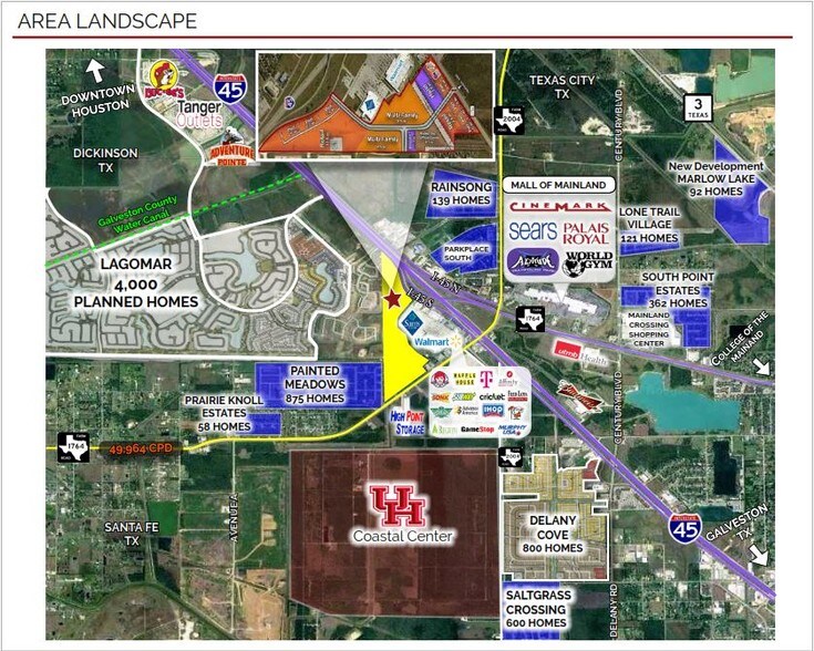 I-45 & FM 1764, La Marque, TX à vendre - Aérien – Image 3 sur 5