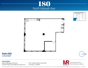 180 N Wabash Ave, Chicago, IL à louer Plan d’étage– Image 1 sur 5