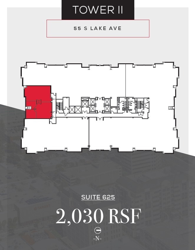 800 E Colorado Blvd, Pasadena, CA à louer Plan d’étage– Image 1 sur 1