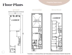 545 N Michigan Ave, Chicago, IL à louer Plan d’étage– Image 1 sur 1