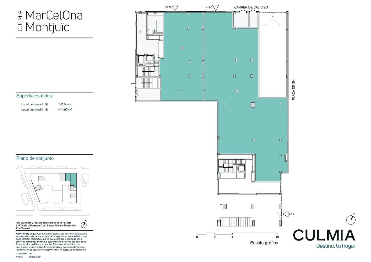 Barcelone, BAR 08038 - Lot 80 -  - Plan d’étage - Image 1 of 1