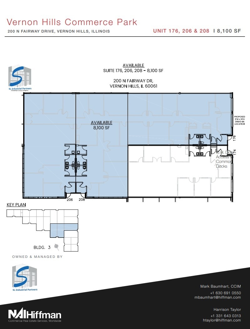 100 N Fairway Dr, Vernon Hills, IL à louer Plan d’étage– Image 1 sur 1