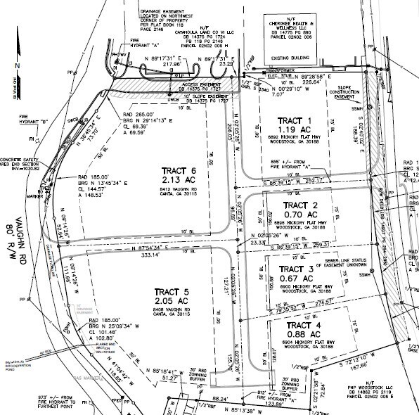 6892 Hickory Flat hwy, Holly Springs, GA à vendre Plan de site– Image 1 sur 8
