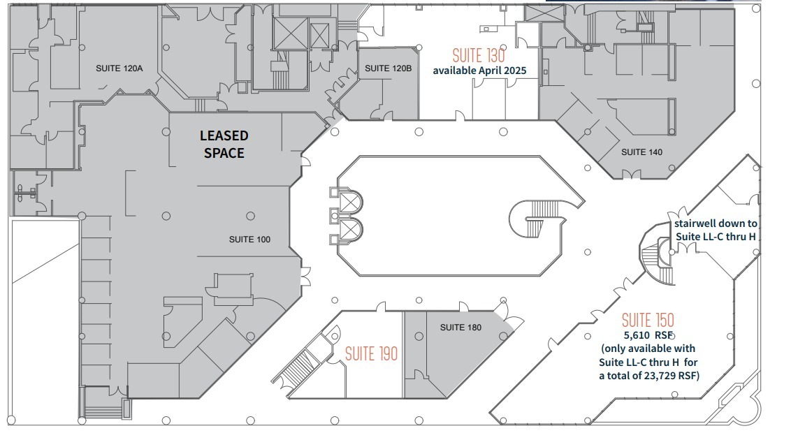 7825 Fay Ave, La Jolla, CA à louer Plan d’étage– Image 1 sur 1