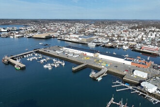 3 State Fish Pier, Gloucester, MA - Vue aérienne  vue de carte