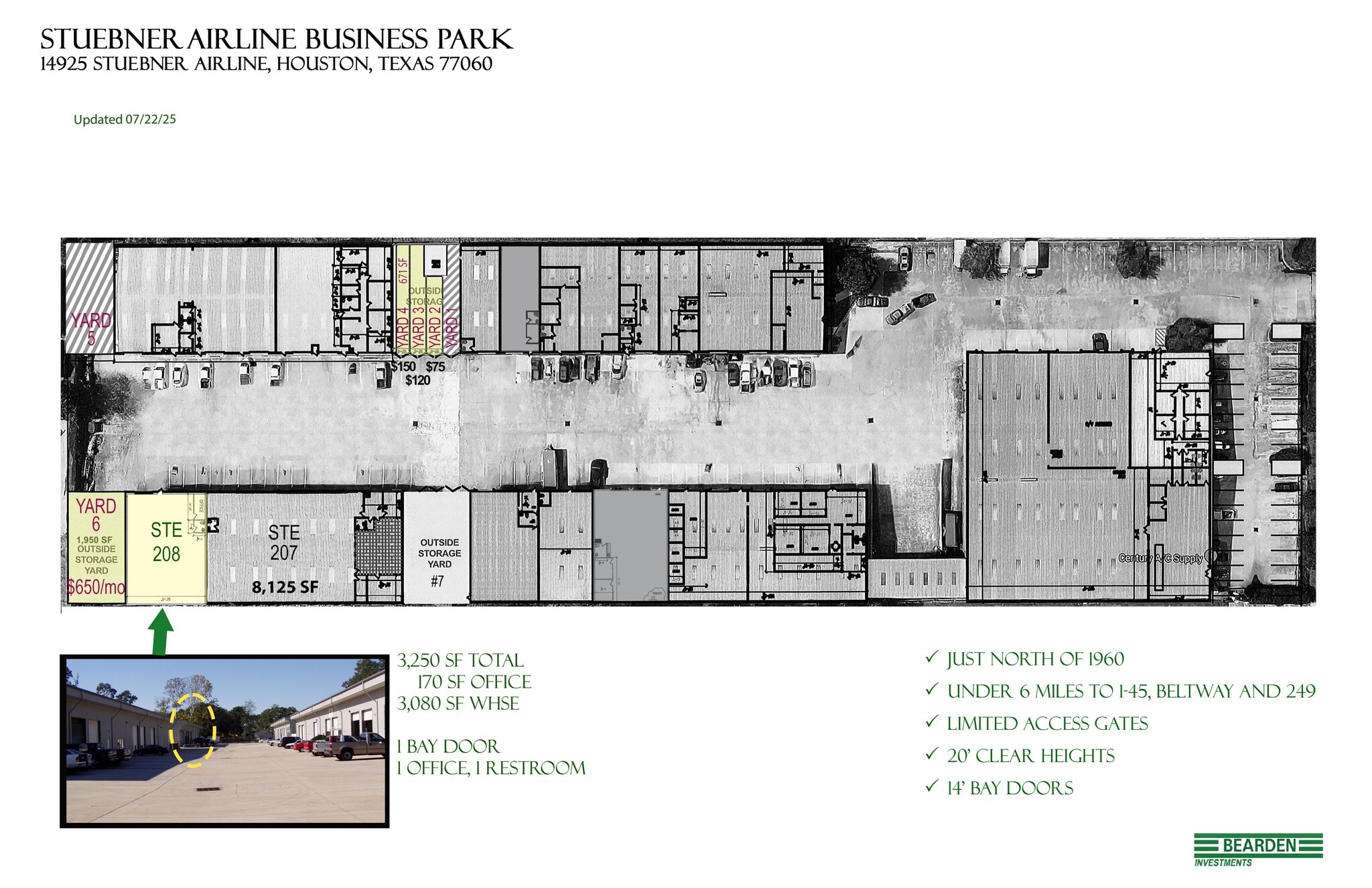 14925 Stuebner Airline Rd, Houston, TX à louer Plan de site– Image 1 sur 1