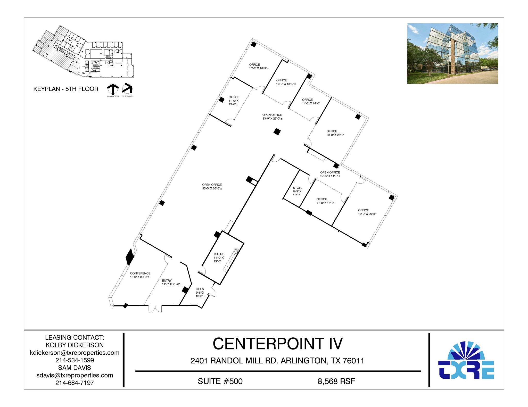 2401 E Randol Mill Rd, Arlington, TX à louer Plan d’étage– Image 1 sur 3