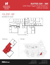 2500 W Higgins Rd, Hoffman Estates, IL à louer Plan d’étage– Image 2 sur 2