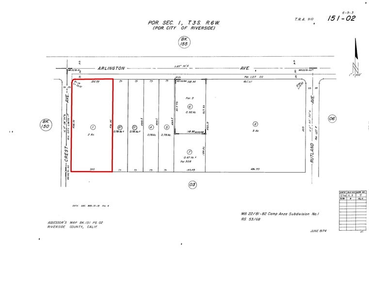 9920 Arlington Ave, Riverside, CA à vendre - Plan cadastral – Image 3 sur 24