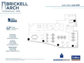 1395 Brickell Ave, Miami, FL à louer Plan d’étage– Image 1 sur 1