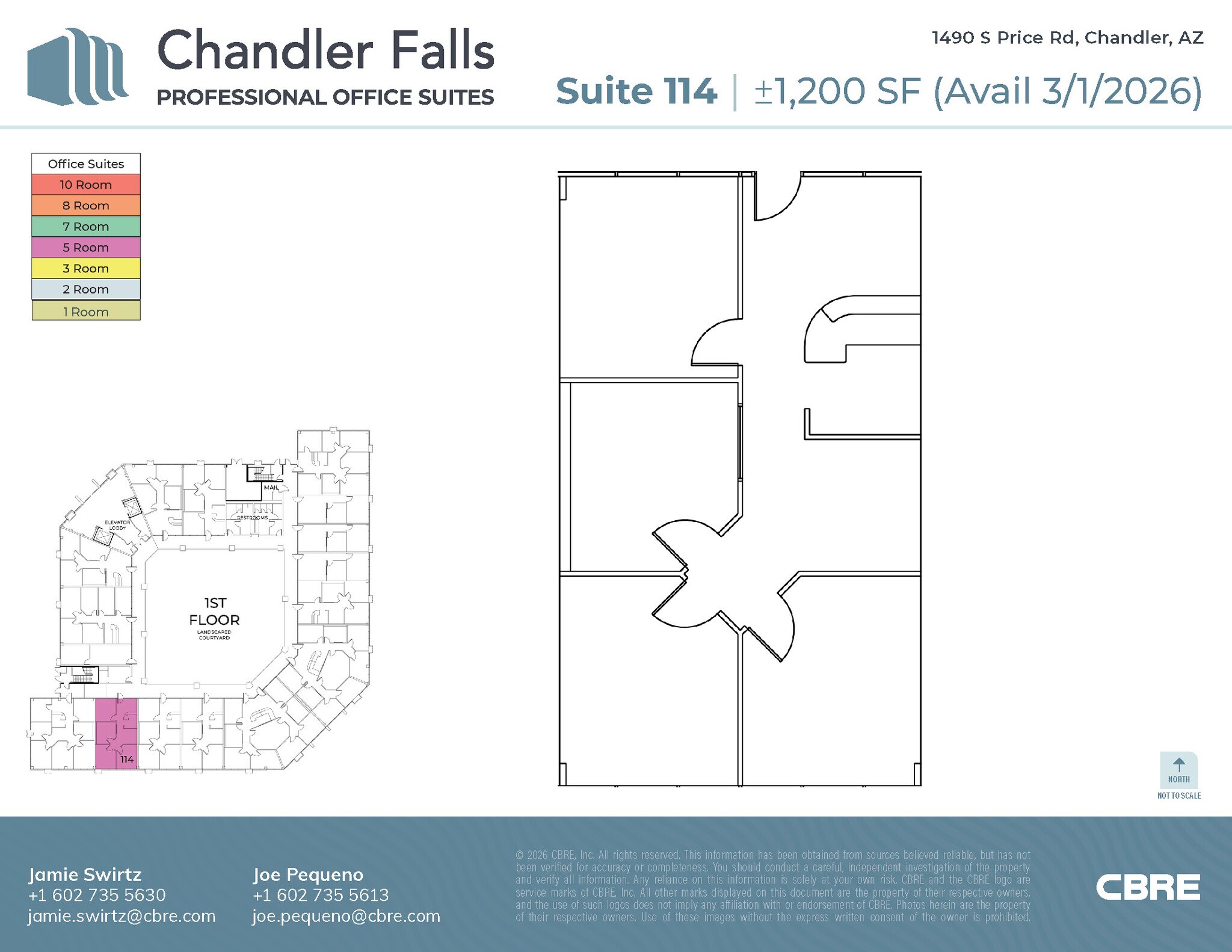 1490 S Price Rd, Chandler, AZ à louer Plan d’étage– Image 1 sur 2