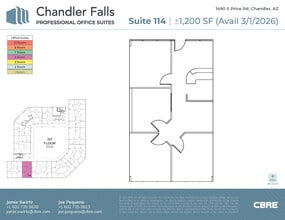 1490 S Price Rd, Chandler, AZ à louer Plan d’étage– Image 1 sur 2