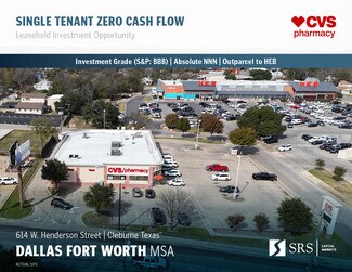 Plus de détails pour 614 W Henderson St, Cleburne, TX - Local commercial à vendre