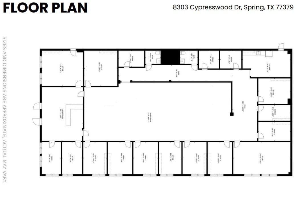 8201 Cypresswood Dr, Spring, TX à louer Plan d’étage– Image 1 sur 1