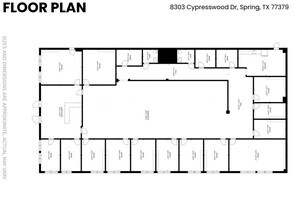 8201 Cypresswood Dr, Spring, TX à louer Plan d’étage– Image 1 sur 1