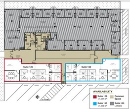 555 Veterans Blvd, Redwood City, CA à louer Plan d’étage– Image 1 sur 1