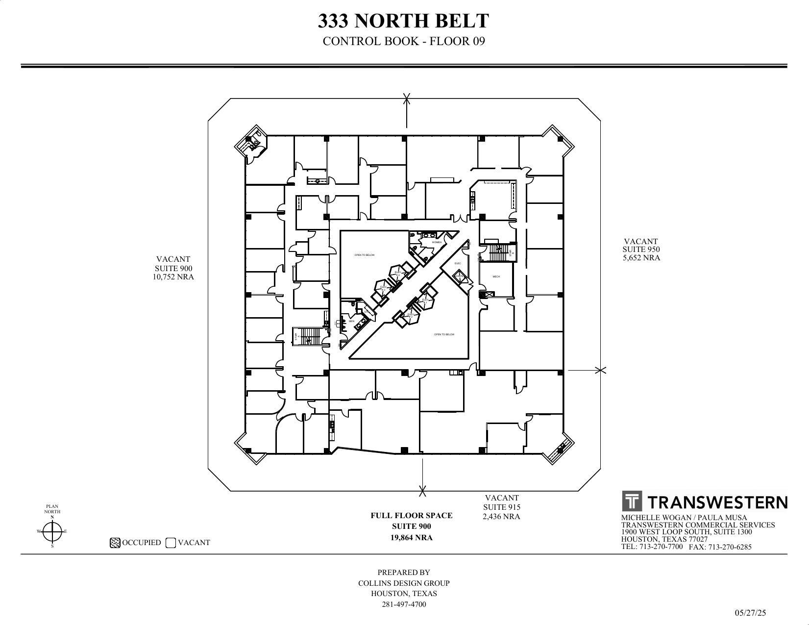 333 N Sam Houston Pky E, Houston, TX à louer Plan d’étage– Image 1 sur 1