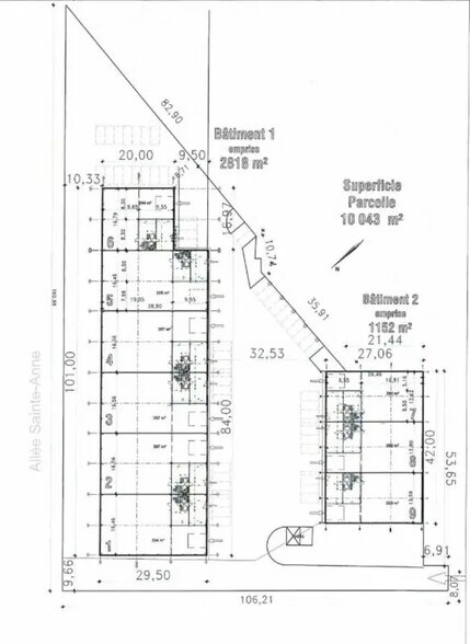 16 Allée Sainte Anne, Aulnay-sous-Bois à louer - Plan de site – Image 2 sur 2