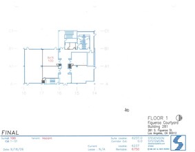 261 S Figueroa St, Los Angeles, CA à louer Plan d’étage– Image 2 sur 2