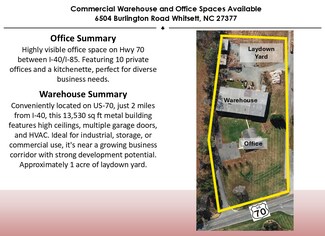 Plus de détails pour 6504 Burlington Rd, Whitsett, NC - Industriel/Logistique à louer