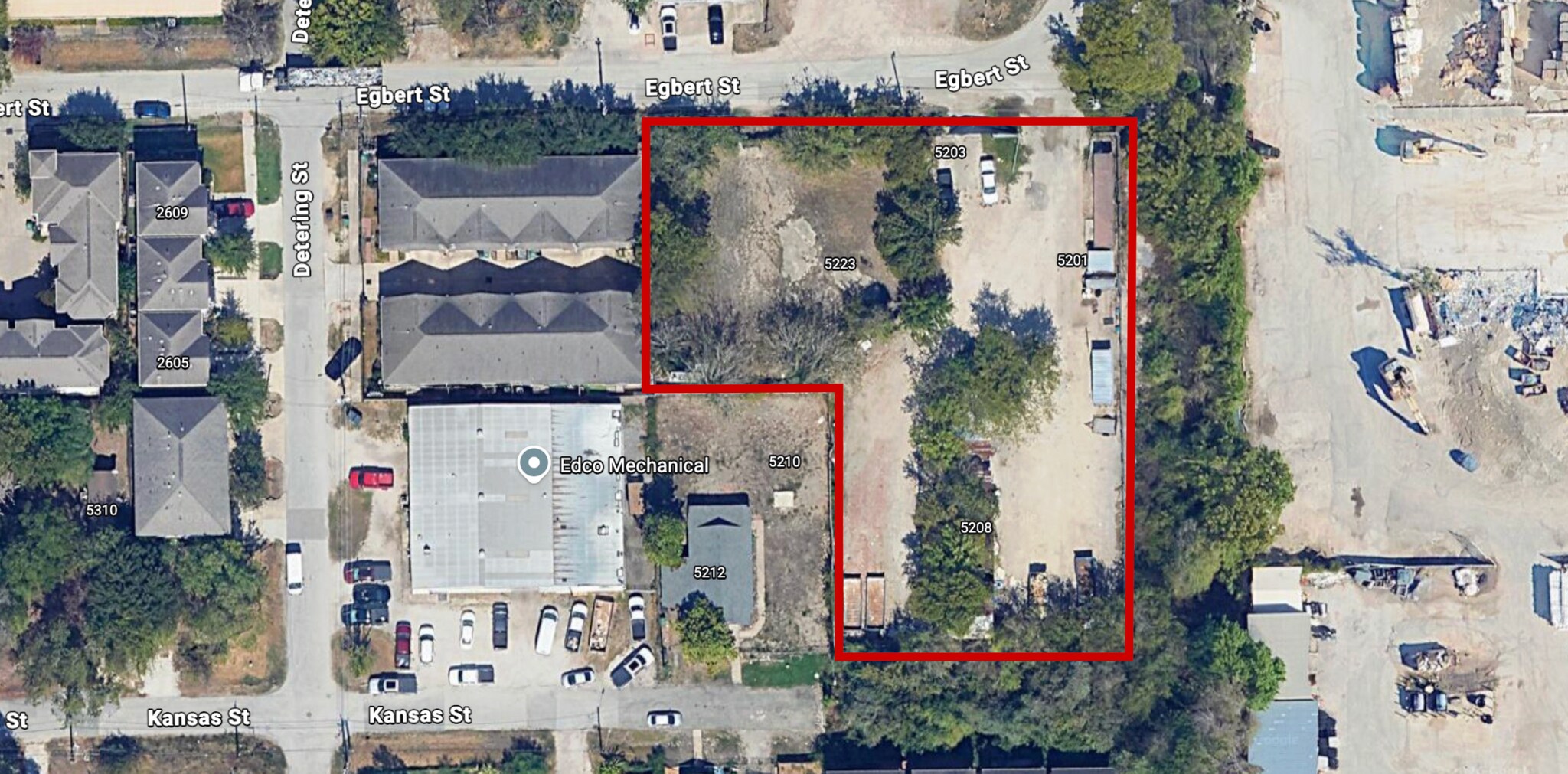 5223 Egbert St, Houston, TX à louer Aérien– Image 1 sur 3