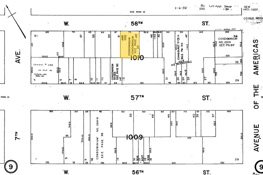 140 W 58th St, New York, NY à louer - Plan cadastral – Image 2 sur 14