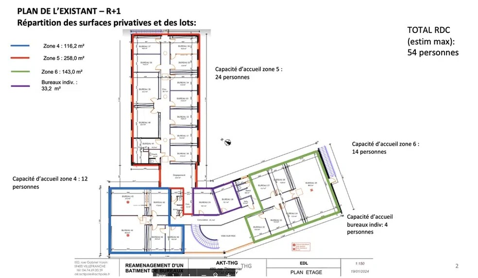 Bureau dans Genay à vendre - Plan d’étage – Image 2 sur 3