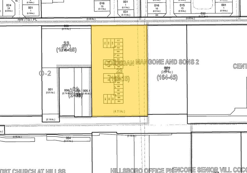4851 W Hillsboro Blvd, Coconut Creek, FL à louer - Plan cadastral – Image 2 sur 7