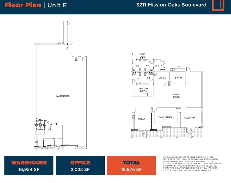 3211 Mission Oaks Blvd, Camarillo, CA à louer Plan d’étage– Image 1 sur 1