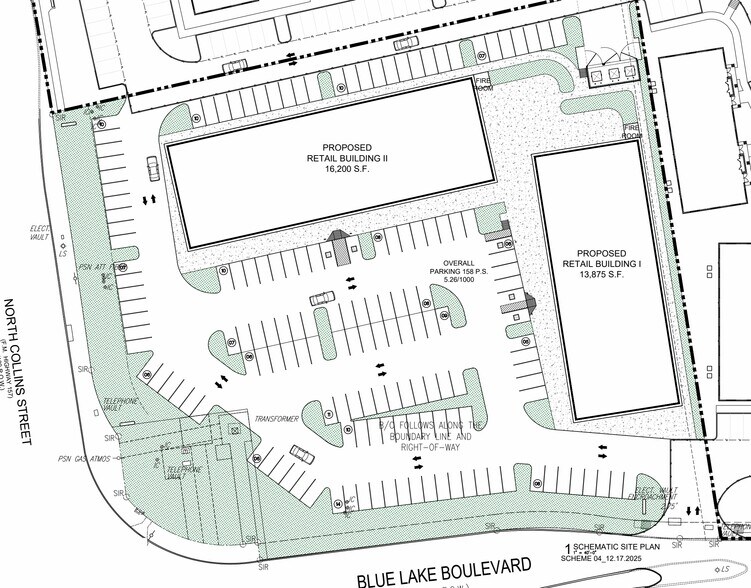 NEC of N Collins St & Blue Lake Blvd, Arlington, TX à louer - Plan de site – Image 1 sur 3