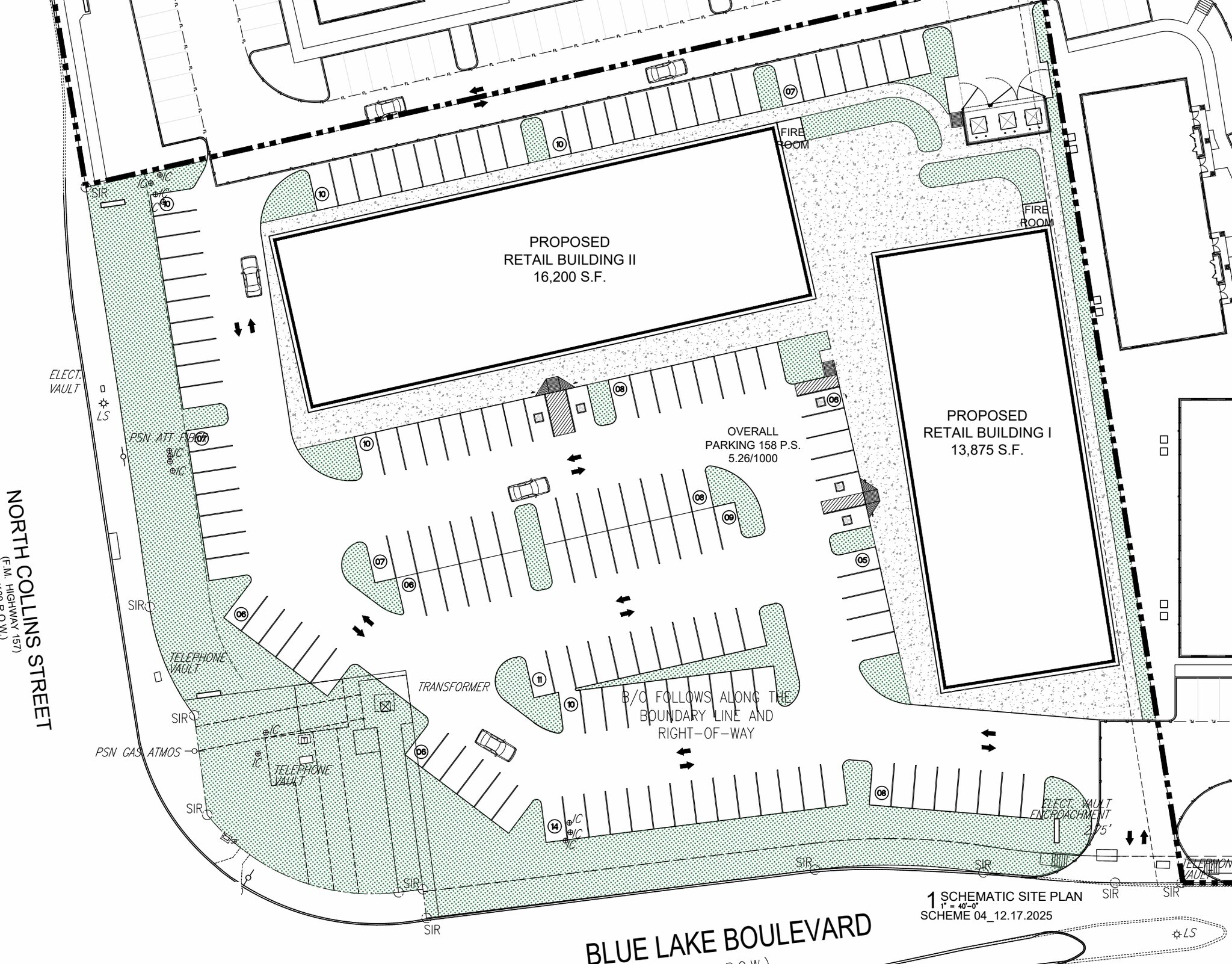 NEC of N Collins St & Blue Lake Blvd, Arlington, TX à louer Plan de site– Image 1 sur 4